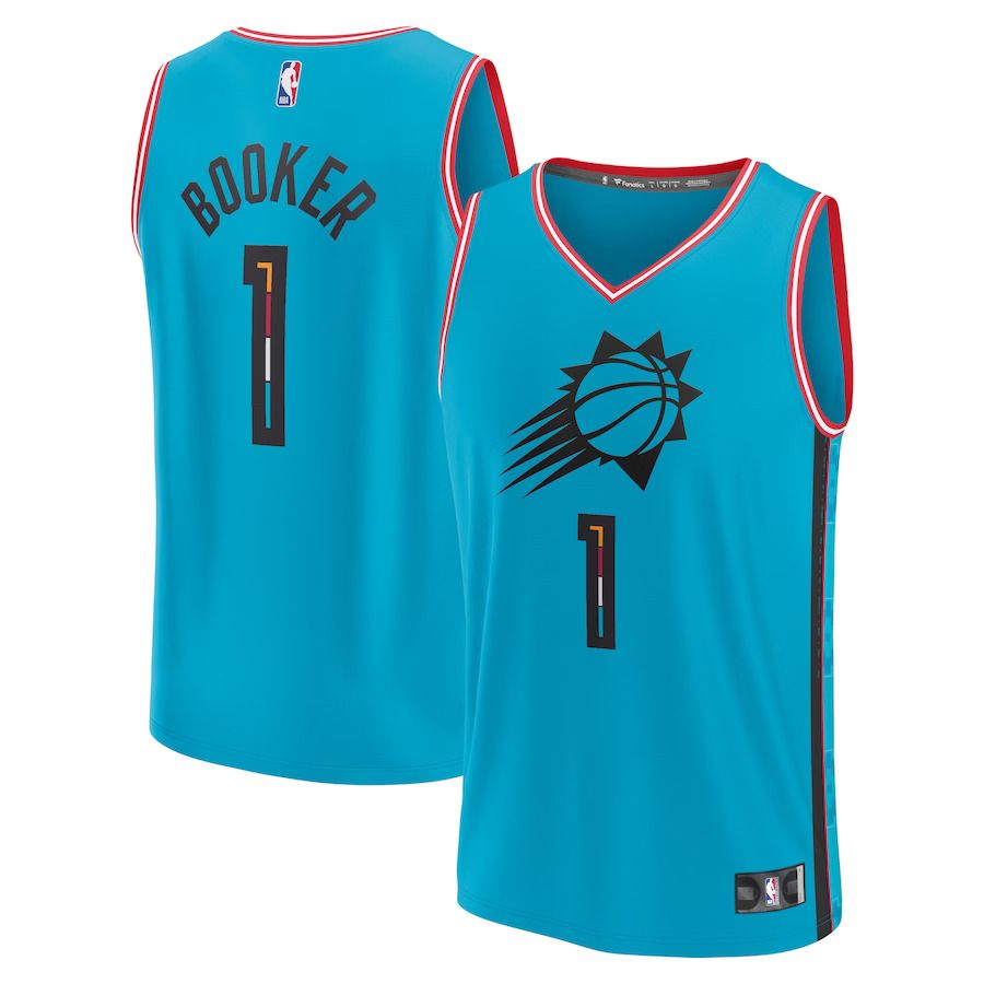 Men Phoenix Suns #1 Devin Booker Green Fanatics Branded City Edition 2022-23 Fastbreak NBA Jersey->phoenix suns->NBA Jersey